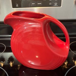 Fiesta pitcher. Scarlett red.